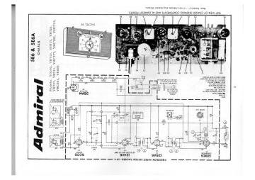 Admiral 5E6 ;Chassis schematic circuit diagram